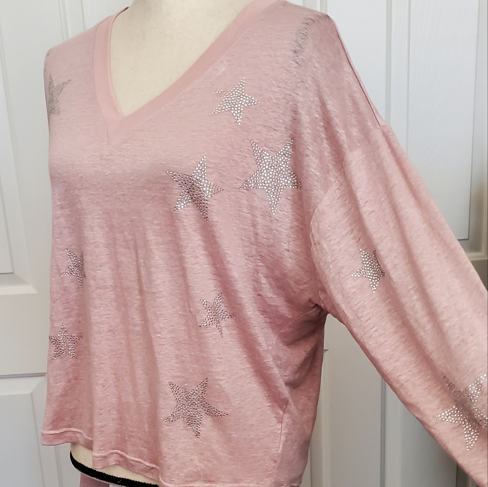 Sen Pink Star Top Size Small